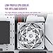 ID-COOLING IS-55 ARGB White CPU Cooler Low Profile 57mm Height CPU Air Cooler ARGB 5 Heatpipes 120x120x15mm Slim Fan, Desktop CPU Fan for Intel LGA1700/115X/1200; AMD AM4/AM5
