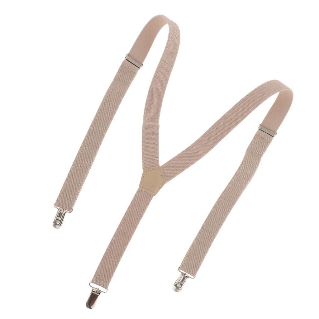 Men'S Suspenders Y-Back Adjustable Elastic 3 Clip-On Braces Belt Khaki | Suspenders Braces | Mens Accessories | Clothing Shoes & Accessories-image-15