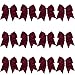 8“ Jumbo Cheerleader Bows Ponytail Holder Cheerleading Bows Hair Tie More Colors Available (Dark maroon)