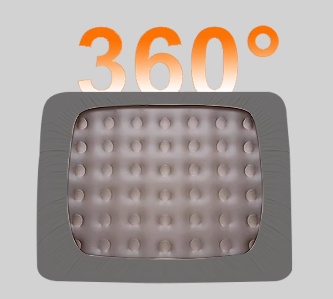 Air Mattress Sheets - 2 Pieces Set - Suitable for Inflatable mattresses 18 inches deep - can be inflated Without disassembly, Convenient, Sturdy, Easy to use air Bed Sheet(Gray,Twin) - Image 4