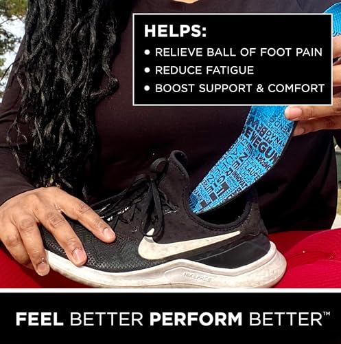 Image of CURREX MetPad Insoles for Everyday Relief & Support - Arch Support Shoe Inserts w /Metatarsal Pads to Help Reduce Foot & Heel Pain While Walking & at Work - for Men & Women - High Arch, XXL