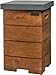 Produktbild Happy Cocooning Feuertisch Travolo Teak Beistelltisch für Gasflasche, Farbe:Anthrazit/Grau