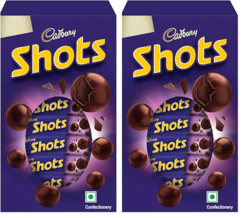 Image of Cadbury Dairy Milk Shots Chocolate Balls Carton Pack, 185.6 g /208.8 gram (Weight may vary) (Pack of 2)