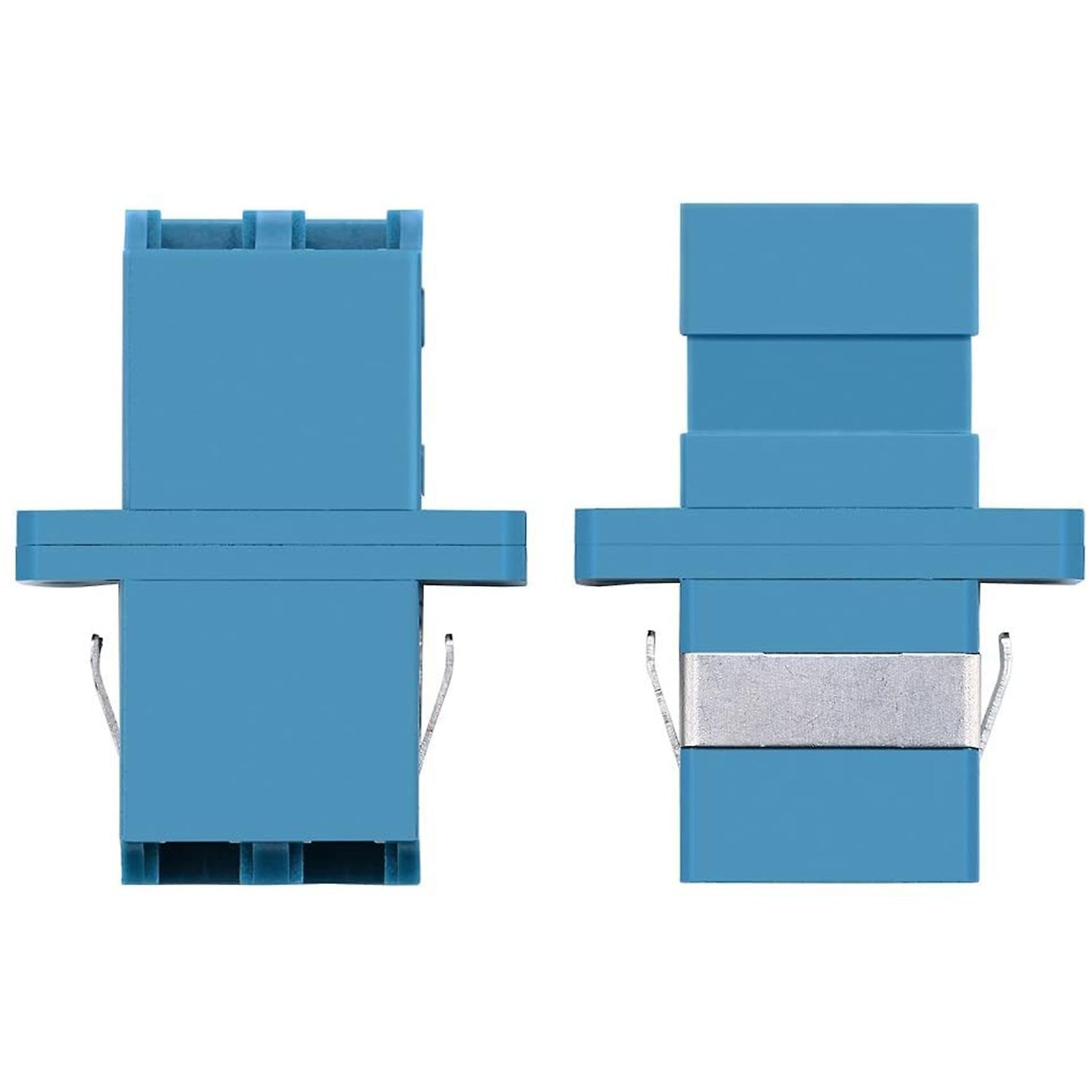 Acoplador de fibra óptica LC a LC monomodo duplex, azul