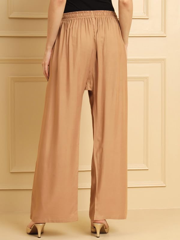 Image of Soft Colors Women Regular Fit Pocket Palazzo