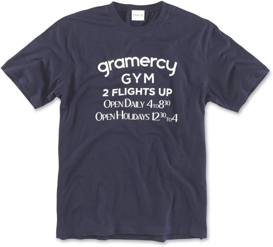 Gramercy Gym T-Shirt - Boxing Club T Shirts - Vintage Boxing Apparel Workout Tees - Midnight Navy
