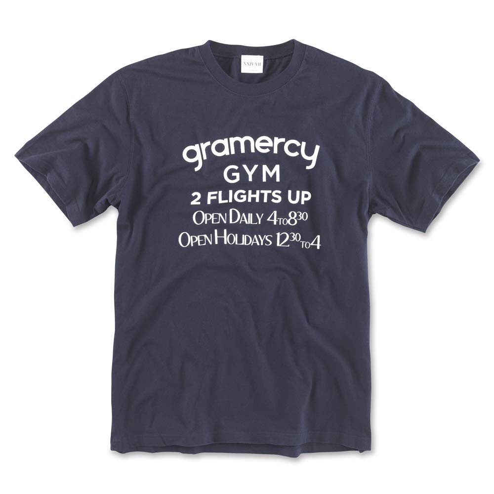 Gramercy Gym T-Shirt - Boxing Club T Shirts - Vintage Boxing Apparel Workout Tees - Midnight Navy