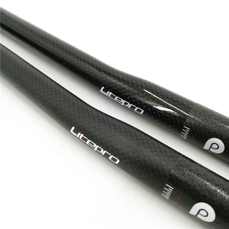 Guidon de vélo pliant en carbone 25.4 mm x 540 mm noir pour alléger votre vélo