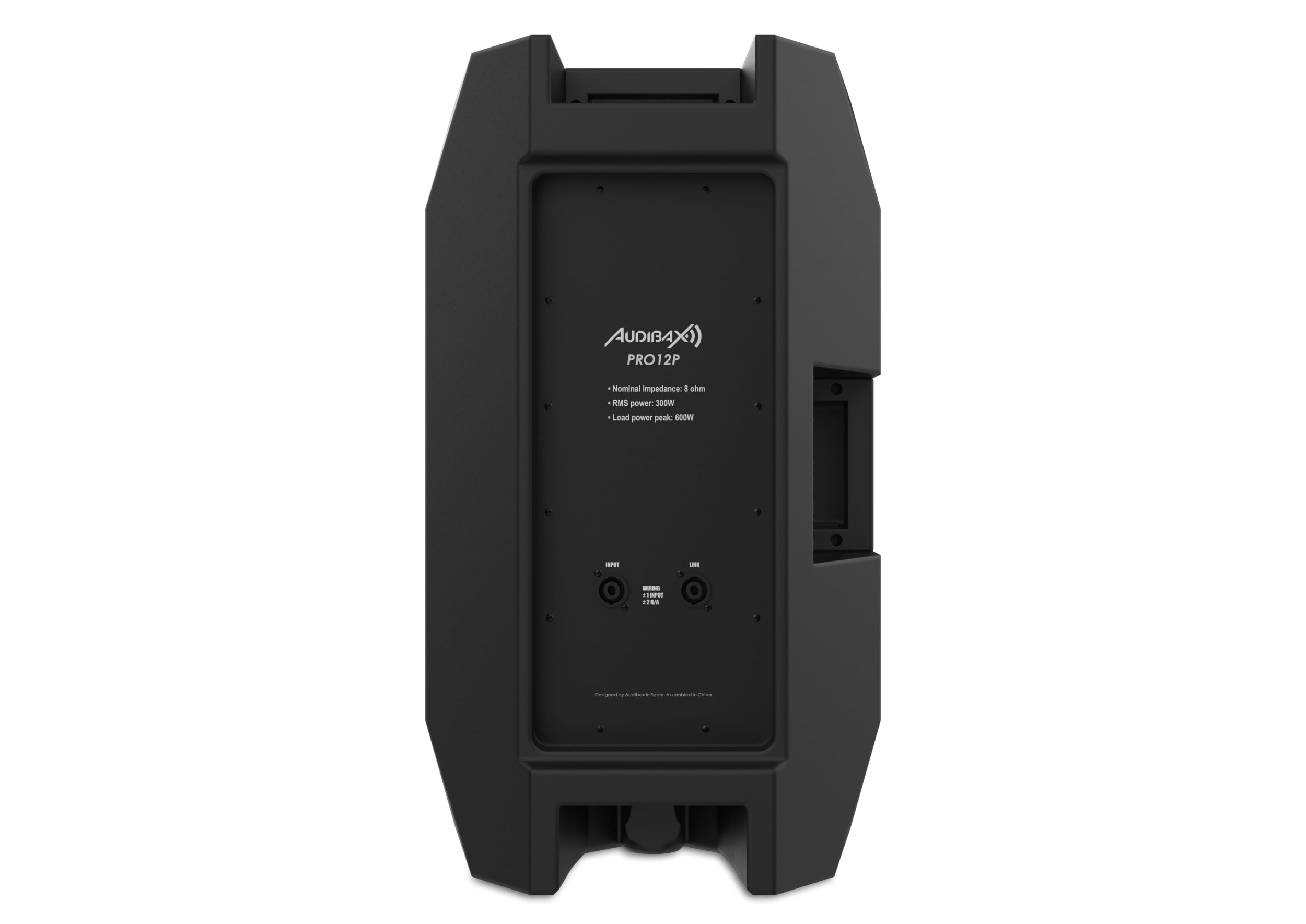 Audibax PRO12P - Altoparlante Passivo da 12" - Potenza Massima 1000W - Altoparlanti a 2 vie - Frequenza 20 KHz e 98 dB SPL - Dotato di 2 Ingressi e 2 Prese Vocali Speakon - Grande Portabilità