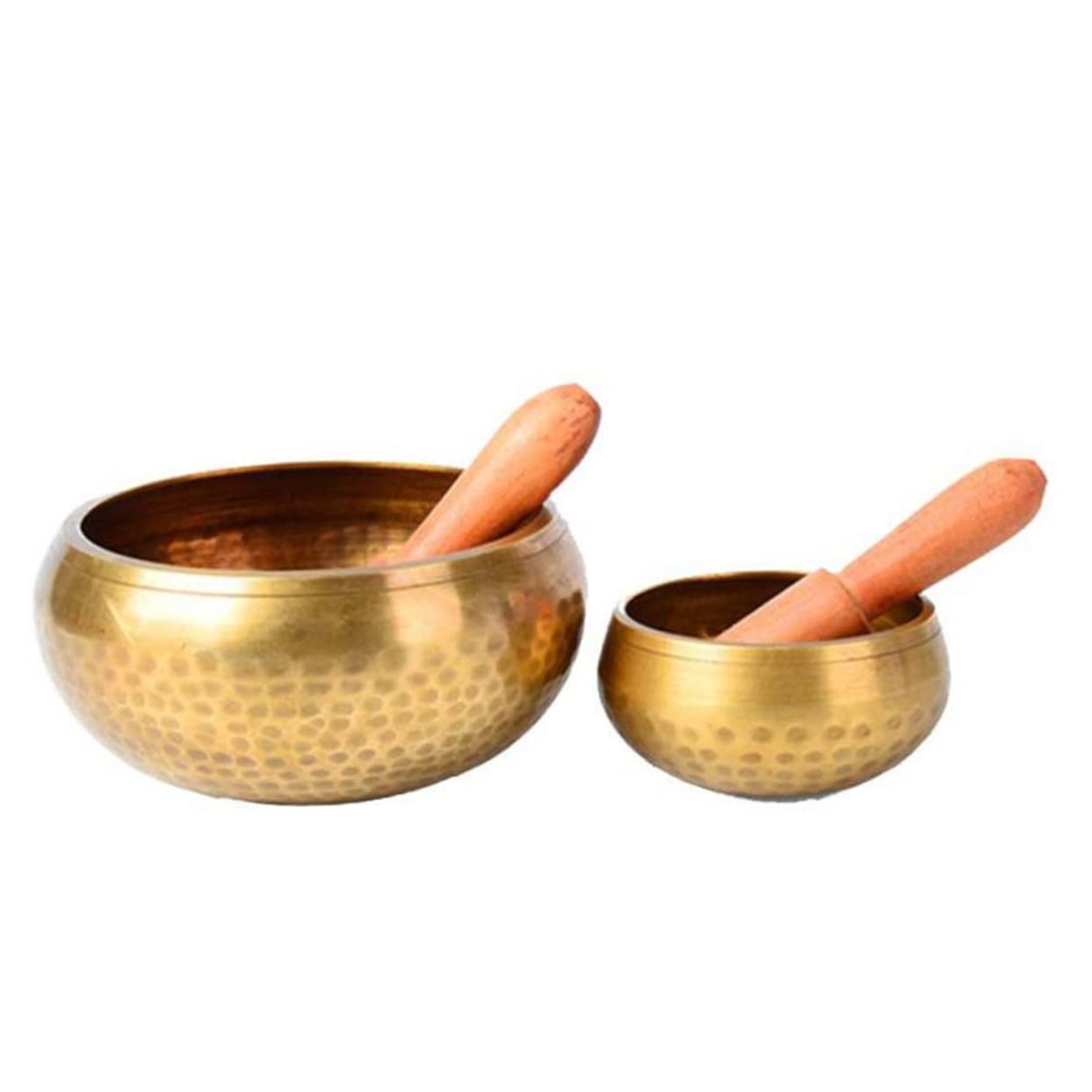 MUCKLILY Nepalese Crafted Singing Bowl Meditation Bowl with Engraved .5x10.5x5cm