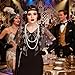 ELECLAND 10 Pieces 1920s Flapper Gatsby Accessories Set Fashion Roaring 20's Theme Set with Headband Headpiece for Women (Black Gold, Style 3)