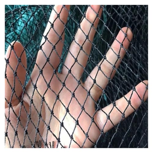 Solid Bird Netting -Black Garden Nets Balcony Bird Net Garden Fence and Crops Protective Fencing Mesh Anti Bird Deer Cat Dog(2mx15m,9 Strands-2cm Cell)