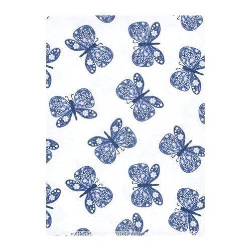 Image of Hudson Baby Unisex Baby Cotton Flannel Burp Cloths 12-Pack Bundle, Beautiful Butterfly, One Size