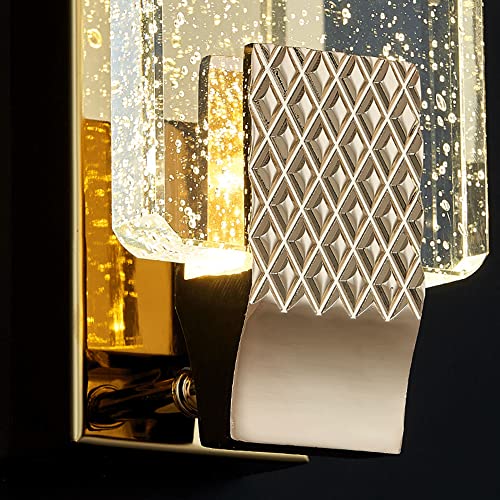 Luz de pared larga LED moderna con cristal de burbuja para sala de estar y dormitorio 7