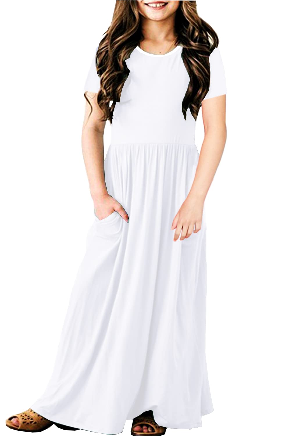 DeeroseGirls Floor Length Maxi Dress with Pockets