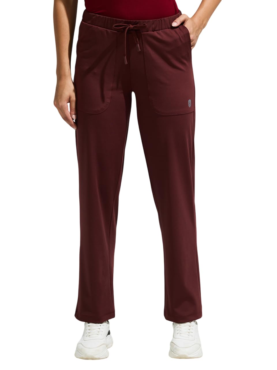 Women Functional Multi-Pocket Super Stretchable Wrinkle Resistant Track Pants with Elasticated Waistband & Drawstring | Sports Track Pant for Women|Moisture Wicking Lightweight Track Pant