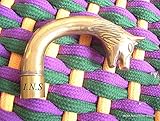 Regalo náutico India. Nautical .handicraft - Mango de diseño de cabeza de lobo de estilo victoriano para caminar en madera