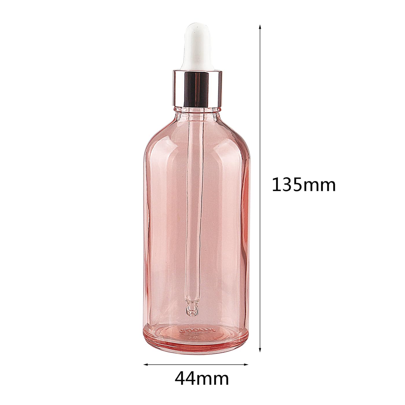 24 Stück 100ml Pink glas Pipettenflasche, Leere Glasflasche mit Pipette, Stichprobe Glaspipette Tropfflasche für Aromatherapie ätherische Öle