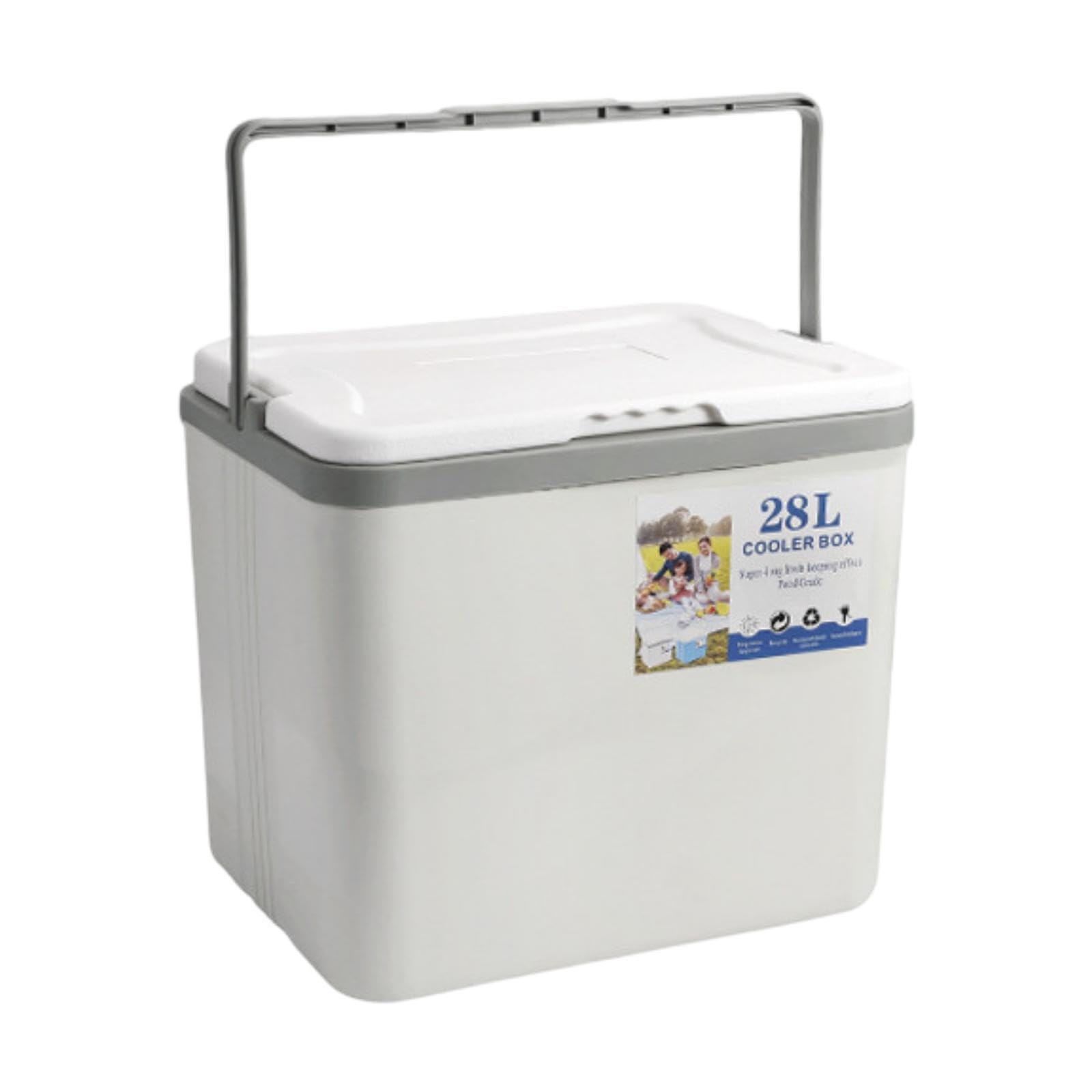 B Baosity Caja Térmica Portátil Hielera Rígida Contenedor de Almacenamiento con Aislamiento de Múltiples Adecuada para Conservación de Alimentos Picnic TR