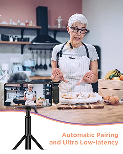 Wireless Microphone Lavalier Microphone Microfonos Inalambricos Professional Recording Usb C Clip On Lapel Noise Cancellation Mic For Iphone Ipad Youtuber Amazon Live Stream Tiktok Interview (Black) #TOP5