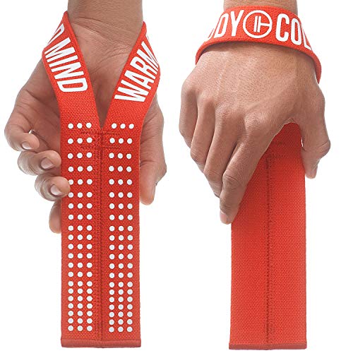 Image of WARM BODY COLD MIND V1 Lifting Wrist Straps for Olympic Weightlifting - Rated at 660 lb - Hand Wraps for Powerlifting, Weight Lifting, Bodybuilding Functional /Cross Training, Deadlift Gym Bar, Cotton