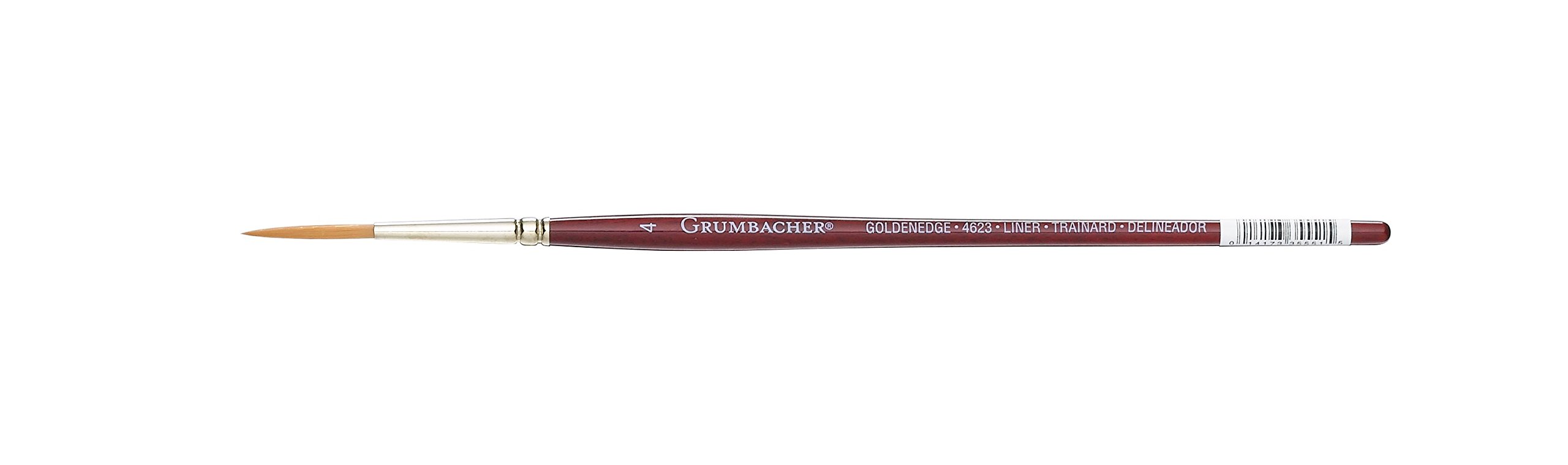 Grumbacher Pincel de Acuarela de cerdas sintéticas, tamaño 4