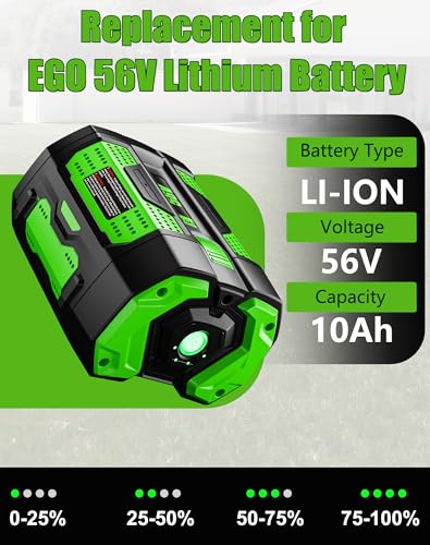 Image of 10.0Ah Battery Replacement for EGO 56V Battery BA2800T BA4200T 1Pack