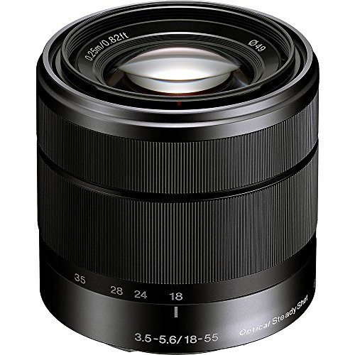 Sony Alpha SEL1855 E-mount 18-55mm F3.5-5.6 OSS Lens (Black)