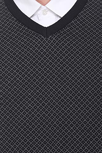 Image of GODFREY Woolen V Neck Sleeveless Half Sweater for Man Winter