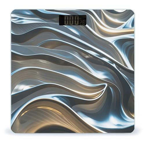 Báscula digital smart de baño con plataforma de vidrio templado miniatura 1