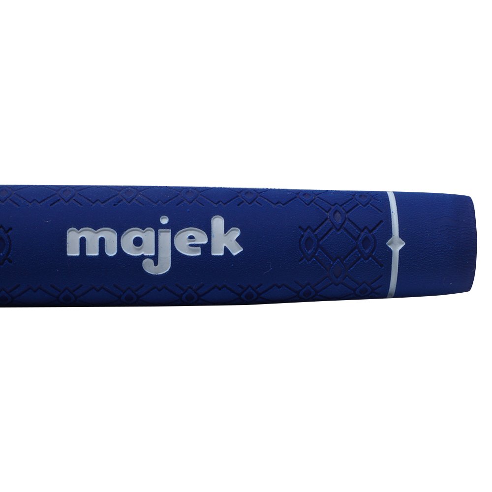 Majek Tour Pro Blue Standard Size Golf Grips and Grip Kit + Utility Hook Blade (13 grips, grip tape, clamp, grip removal hook blade, instructions)