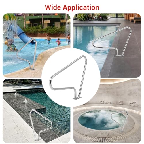 Barandilla para piscina acero inoxidable 36x48 pulg miniatura 7