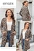 OUGES Women's 2025 Fashion Fall Winter Leopard Pri... #3