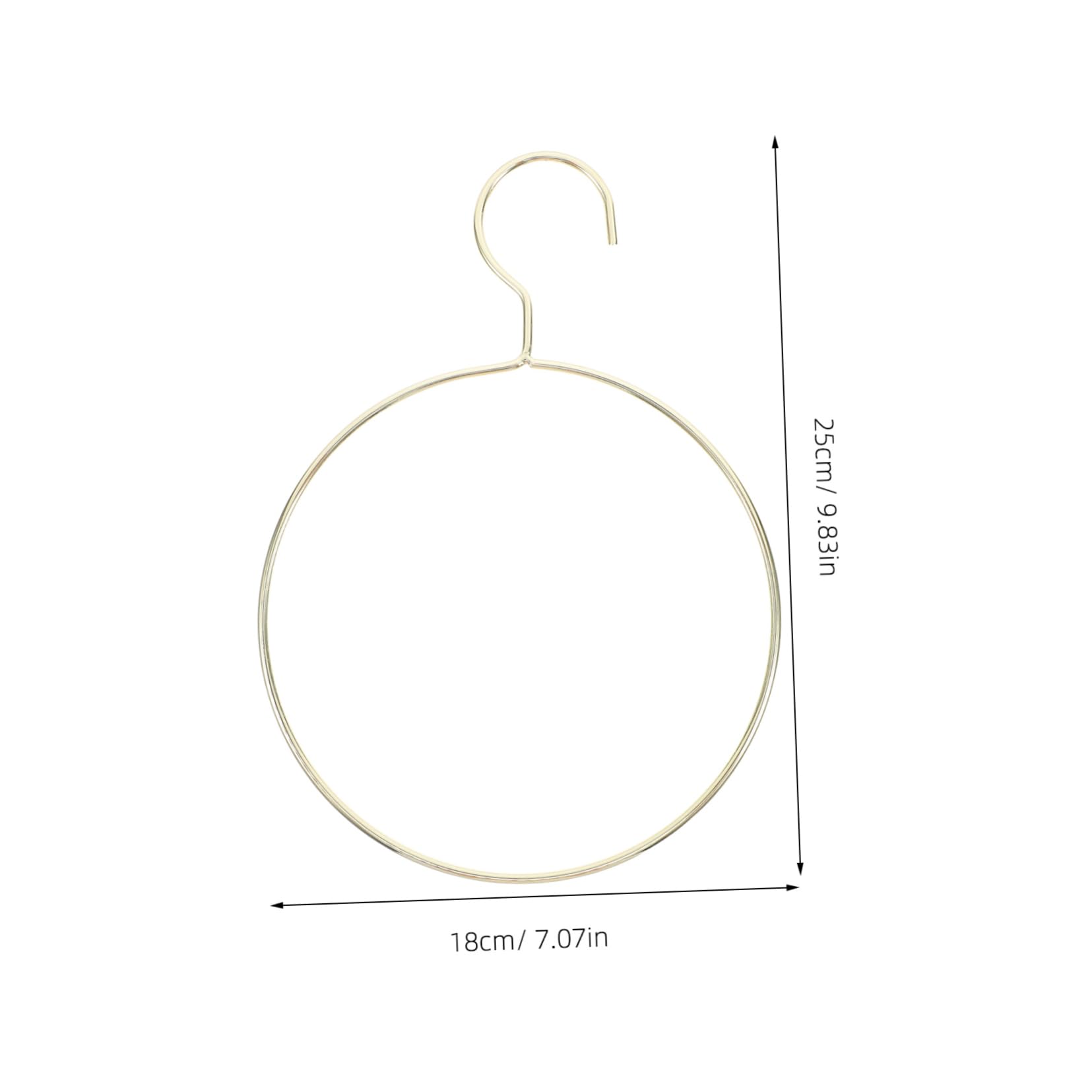 Cabilock 3pcs Elegant Scandinavian Style Metal Clothes Rack for Organizing Scarves Hats and Accessories Golden Finish for Chic Home Decor