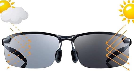 Las Bloomoak Gafas de Sol Polarizadas Fotocromáticas ofrecen protección UV 100%, son ideales para conducir, pescar y disparar, y vienen en un paquete con accesorios.