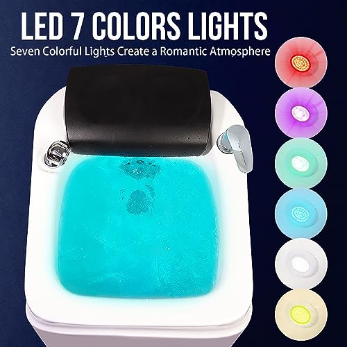 Lavabo de pies con masaje acrílico y luz colorida miniatura 4