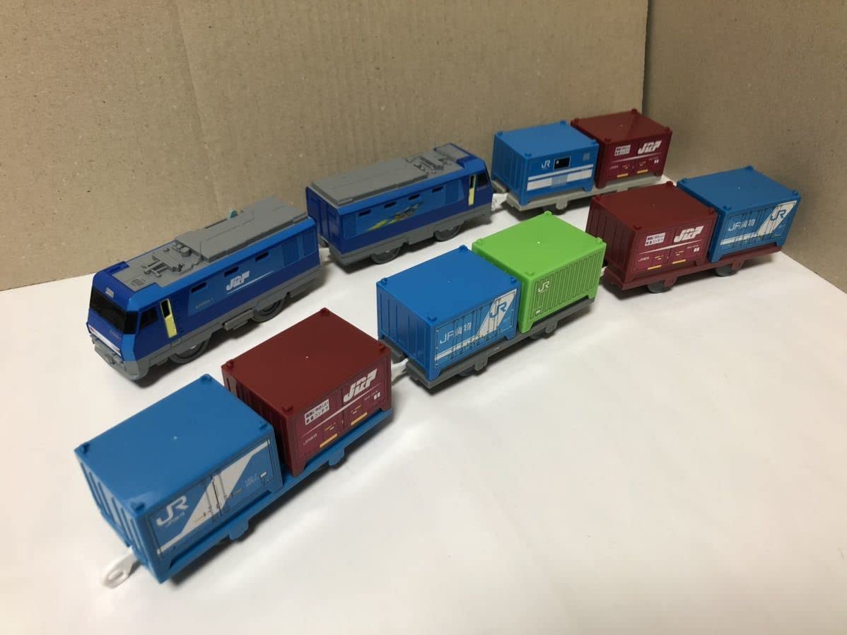 Takara Tomy - 【プラレール】EH200 ブルーサンダー コンテナ貨車4両 Amazon | プラレールEH200 ブルーサンダー コンテナ貨車 4両