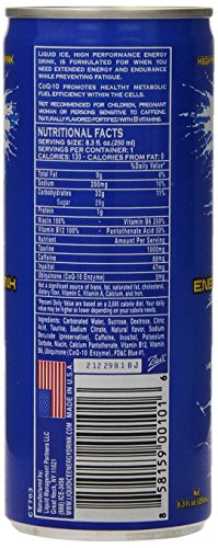 Liquid Ice Energy Drink Regular, 8.3-Ounce Cans (Pack of 24) - Thumbnail 5