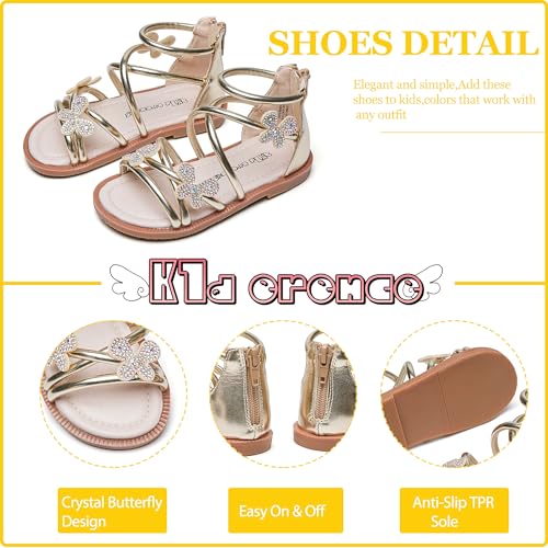 Image of Kiderence Toddler Flower Girl Sandals Open Toe Dress Shoes Wedding Party