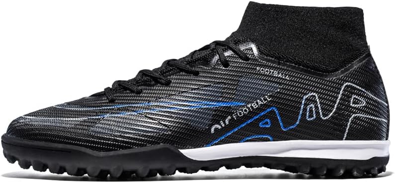 Men's Soccer Shoes Football Cleats High-Tops Lace-Up Non-Slip Spikes Indoor Outdoor Sports Athletic Baseball Lacrosse Sneaker