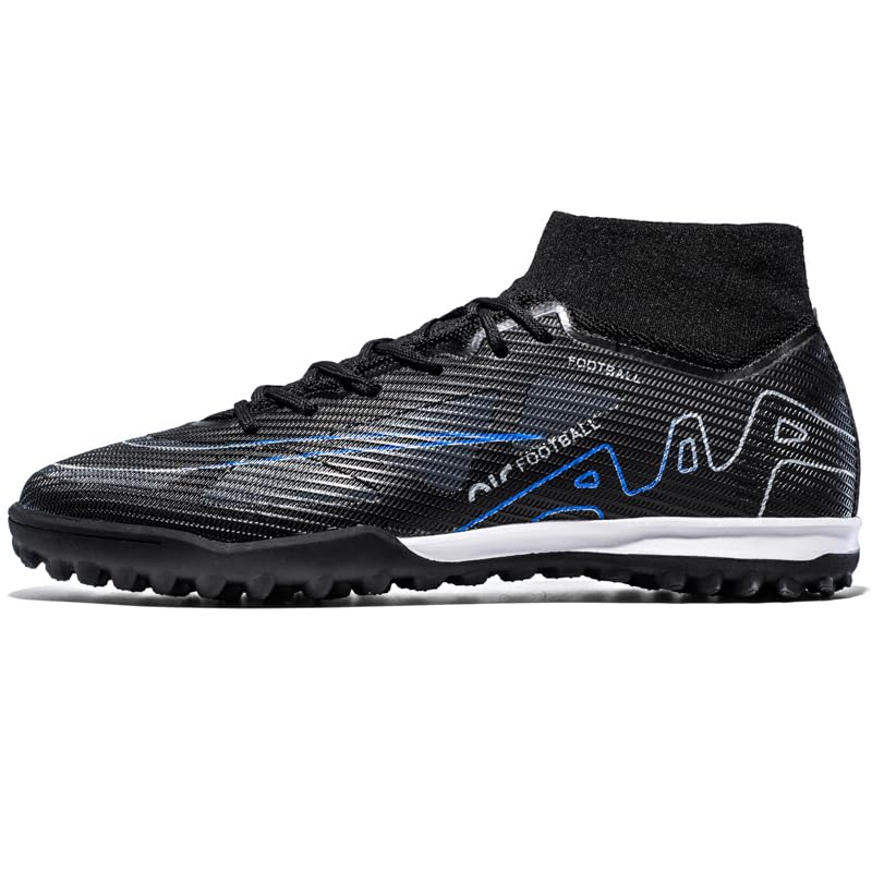 Men's Soccer Shoes Football Cleats High-Tops Lace-Up Non-Slip Spikes Indoor Outdoor Sports Athletic Baseball Lacrosse Sneaker