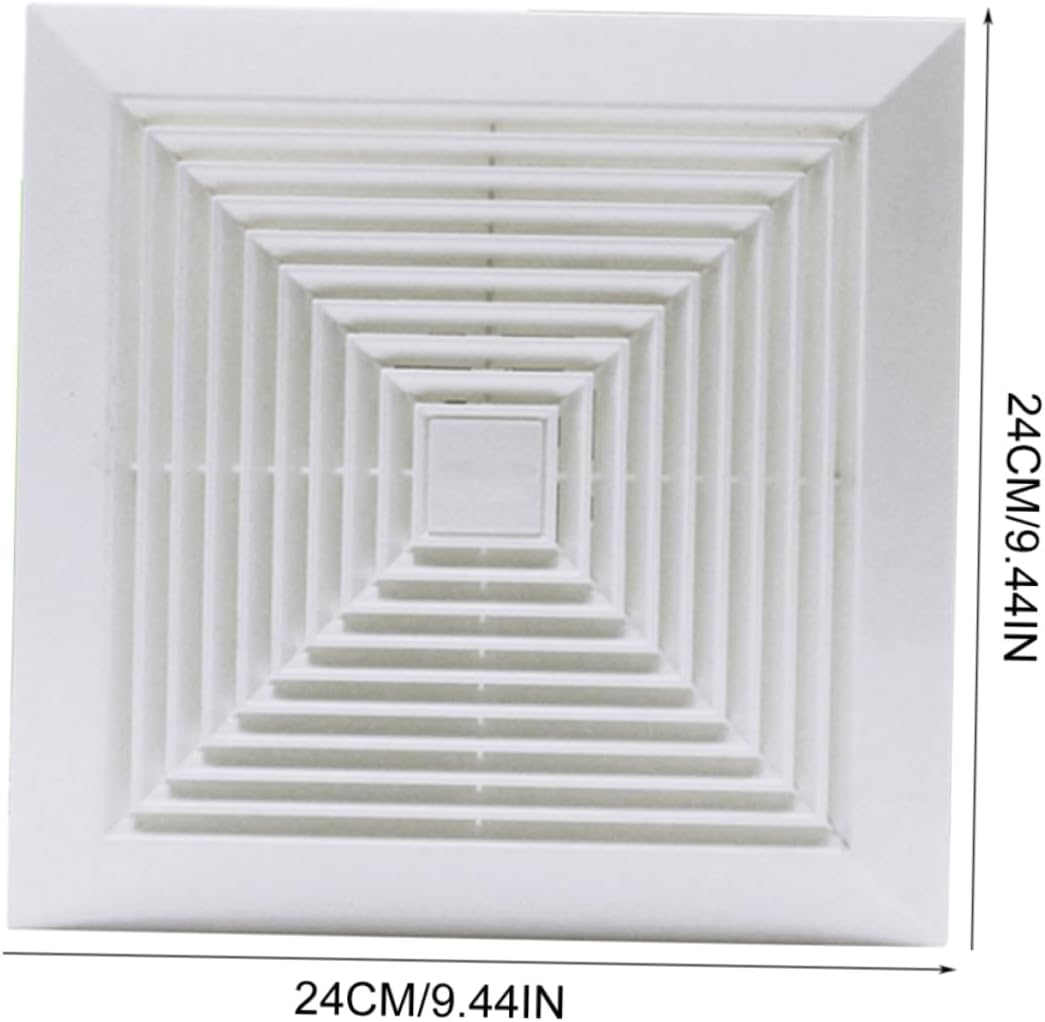 Alipis 2pcs Bathroom Ventilation Fan Quiet Exhaust System for Kitchen Toilet Bathroom Easy to Install Power for Greenhouse Garage Ventilation