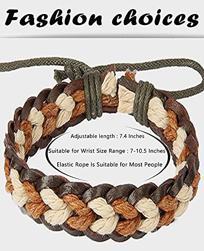 Set Pulseras Trenzadas de Cuero para Hombre y Mujer miniatura 2