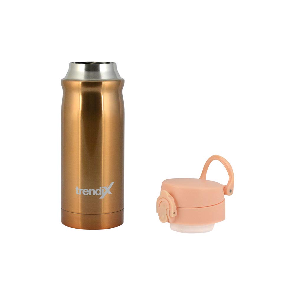 TRENDIX Thermos con inserto in acciaio, 500 ml, arancione pastello