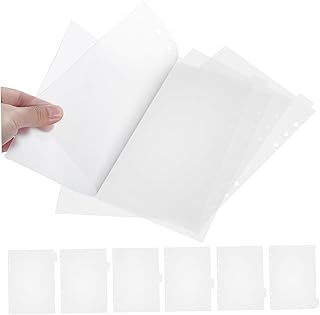 DOITOOL 11 Pcs Divisores Para Carpetas Transparentes Con Pestañas Divisores De Plástico A5 Accesorios De Carpeta De Anillo