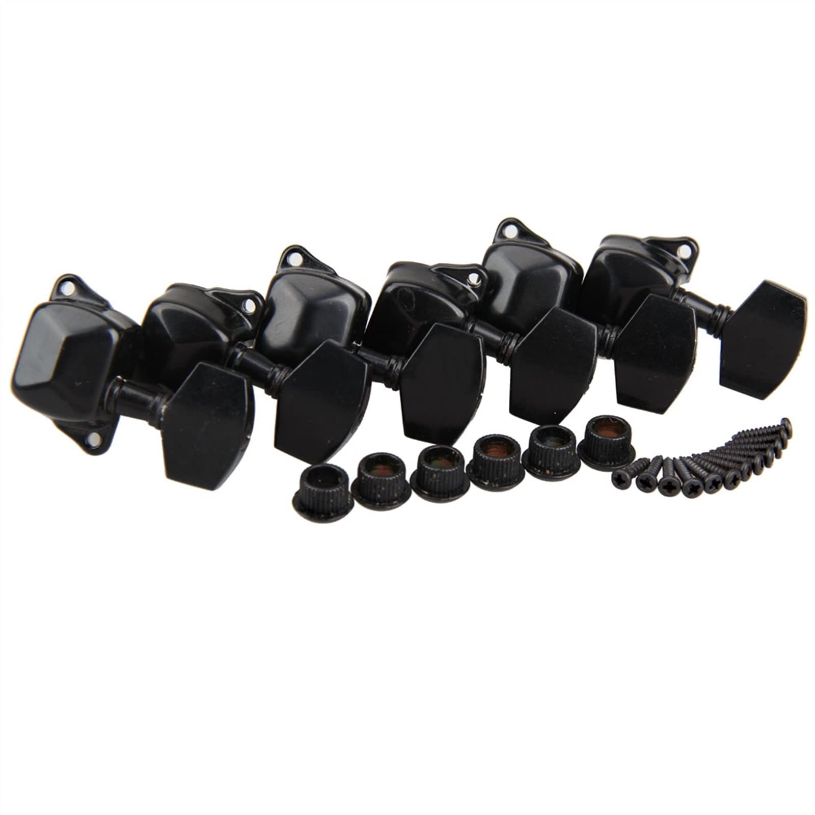 Tuner Mechaniken Knöpfe Gitarre 2 Farben 3x3 Semiklosed Tuning Pegs Machine Heads Für Gitarrenzubehör