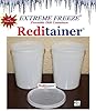 Reditainer Extreme Freeze Deli Food Containers with Lids, 32-Ounce, 24-Pack