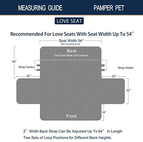 Miniatura 6 de Brilliant Sunshine Hermosa funda de sofá de flores burdeos, funda acolchada de gran tamaño, 54 pulgadas de ancho de asiento, protector de muebles