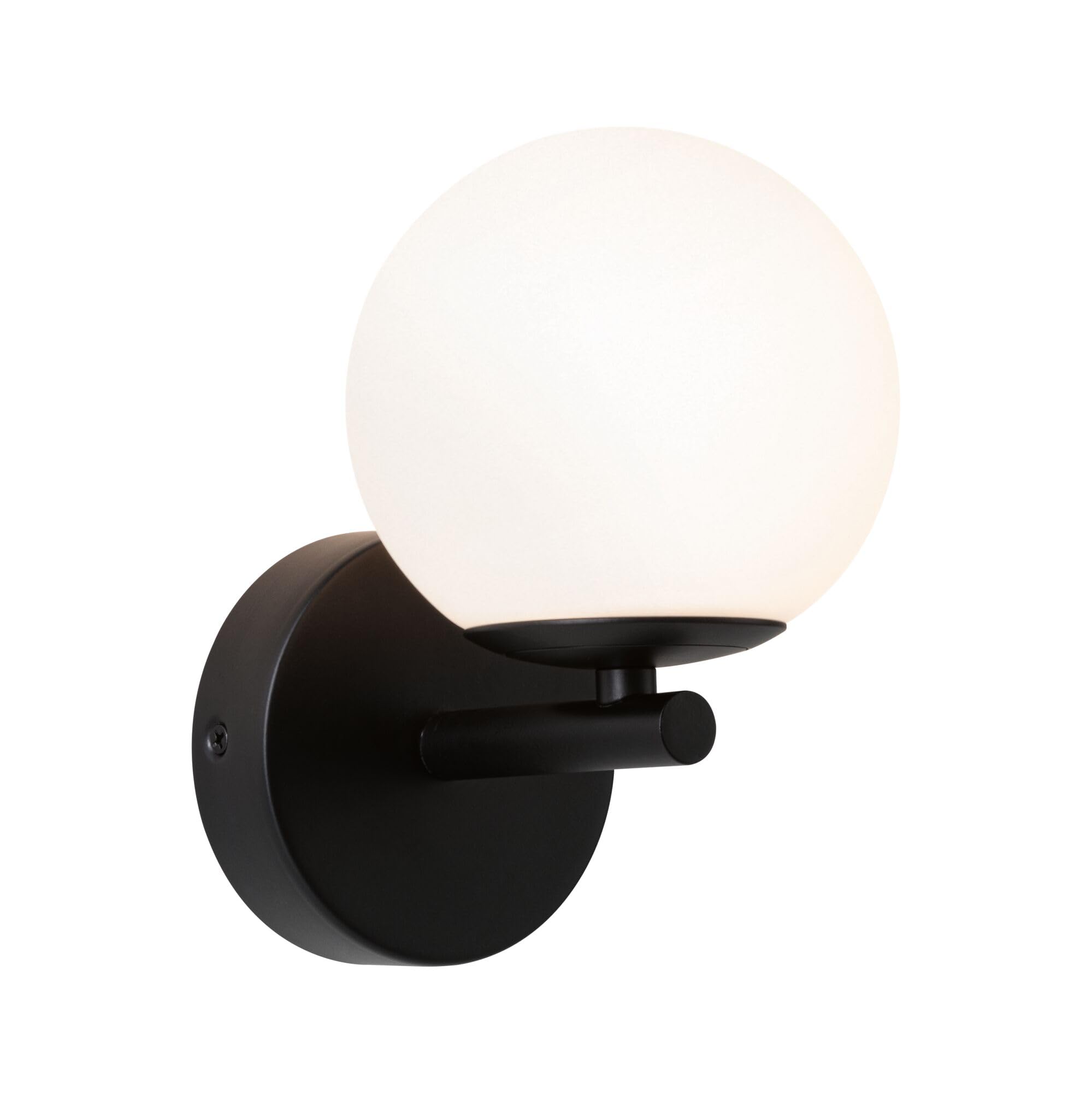 Paulmann 71074 LED wall luminaire Selection Bathroom Gove IP44 3000K 400lm 230V 5W Black matt, Satin Bathroom luminaire