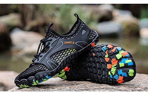 Barefoot Water Shoes for Men & Women, Quick Dry Beach Swim Diving Hiking Five-Toe, Anti-Slip Aqua Sports3